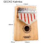 Price and Buy Gecko Kalimba 17-Key Thumb Piano Model K17Ba - Image 4