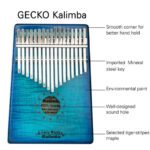 Price and Buy Gecko Kalimba 17-Key Thumb Piano Model K17MC-BL Blue - Image 8