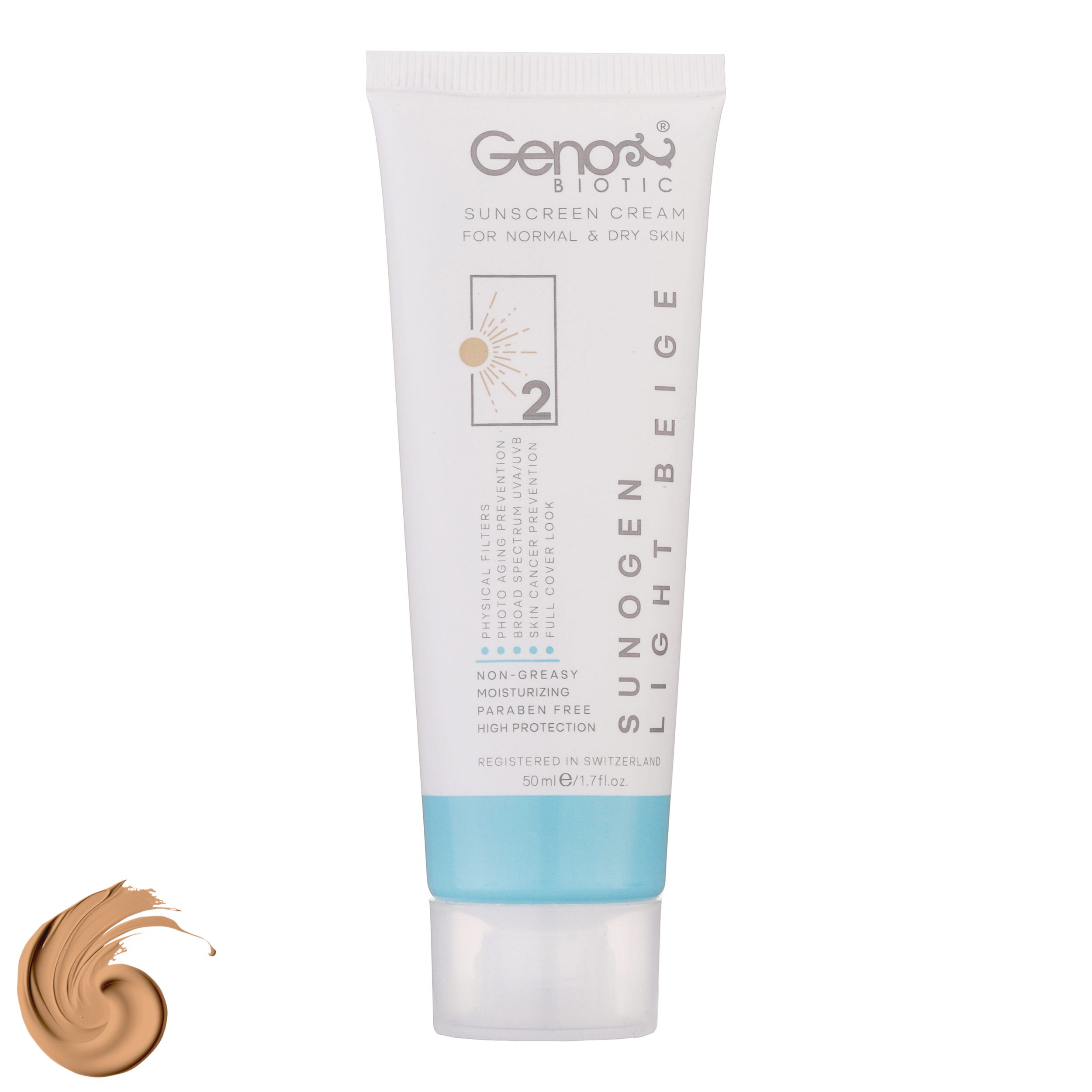 Price and Buy Geno Biotic Tinted Sunscreen Cream Suitable for Normal to Dry Skin – Light Beige Color, SPF50 (pack of 2)_69028ee278c8e.jpeg Price and Buy Geno Biotic Tinted Sunscreen Cream Suitable for Normal to Dry Skin – Light Beige Color, SPF50 (pack of 2) - Image 1