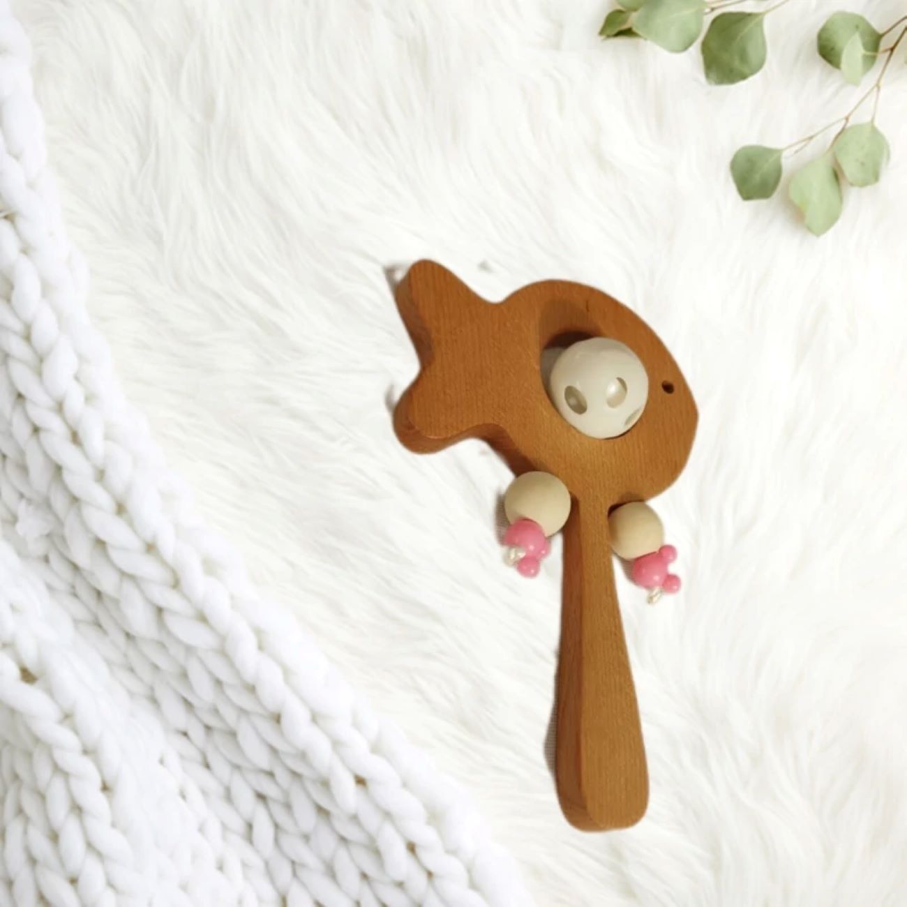 Price and Buy Gentle Joy – Wooden Rattle for Baby’s First Sounds_6902d0f18c58d.jpeg Price and Buy Gentle Joy – Wooden Rattle for Baby’s First Sounds - Image 1