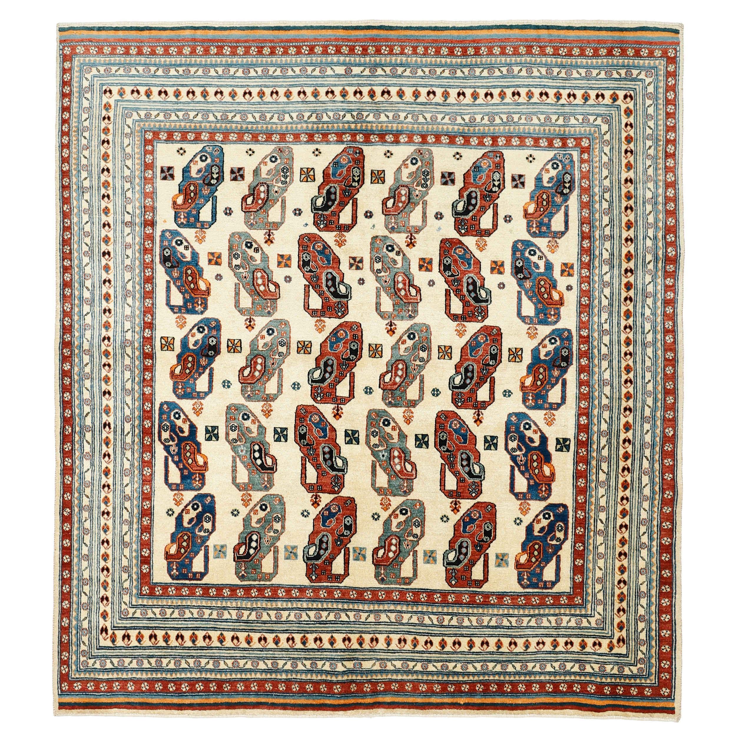 Price and Buy Genuine Genuine Persian Gabbeh Wool Rug Handwoven Bordered