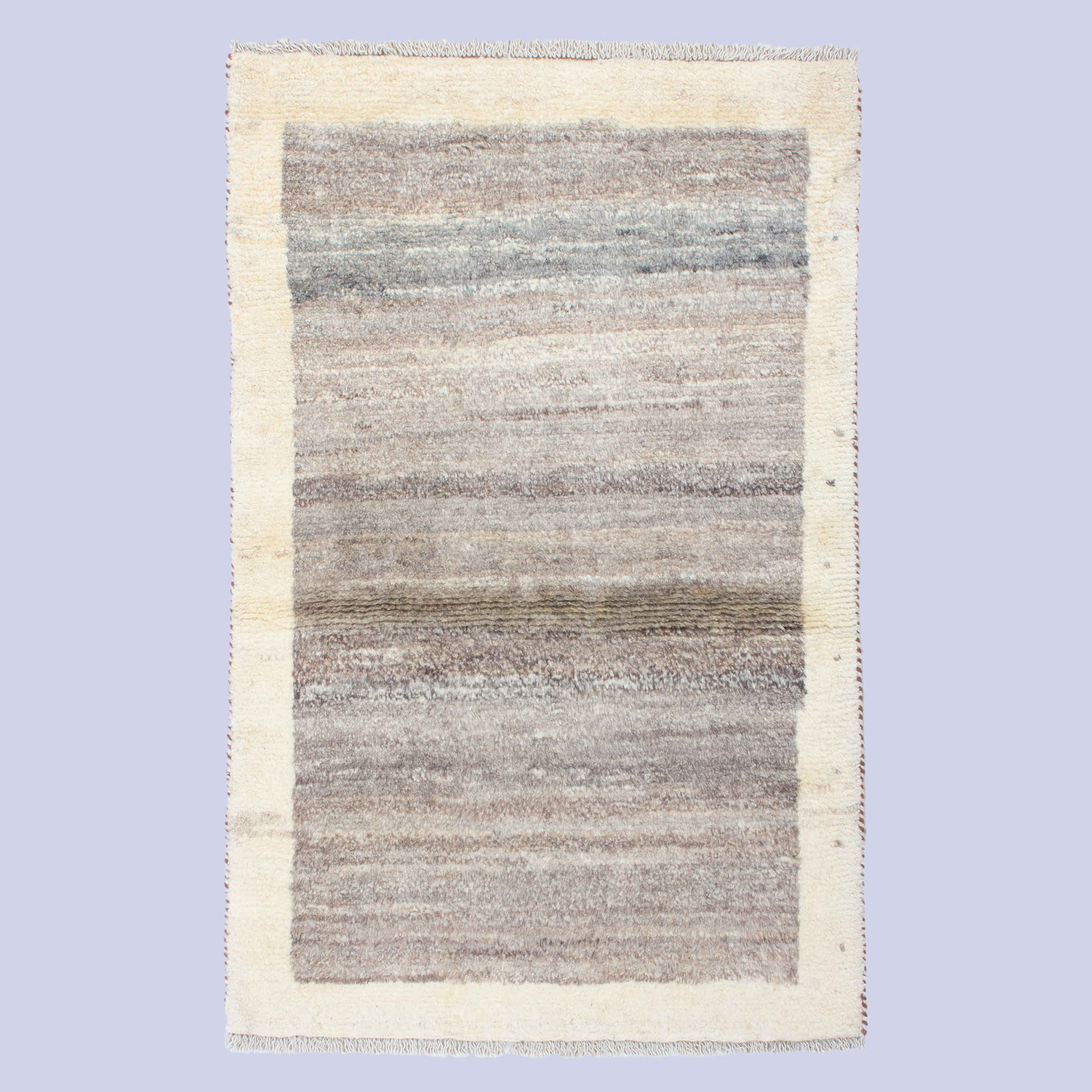 Price and Buy Genuine Persian Gabbeh Wool Rug Handwoven Bordered Brown