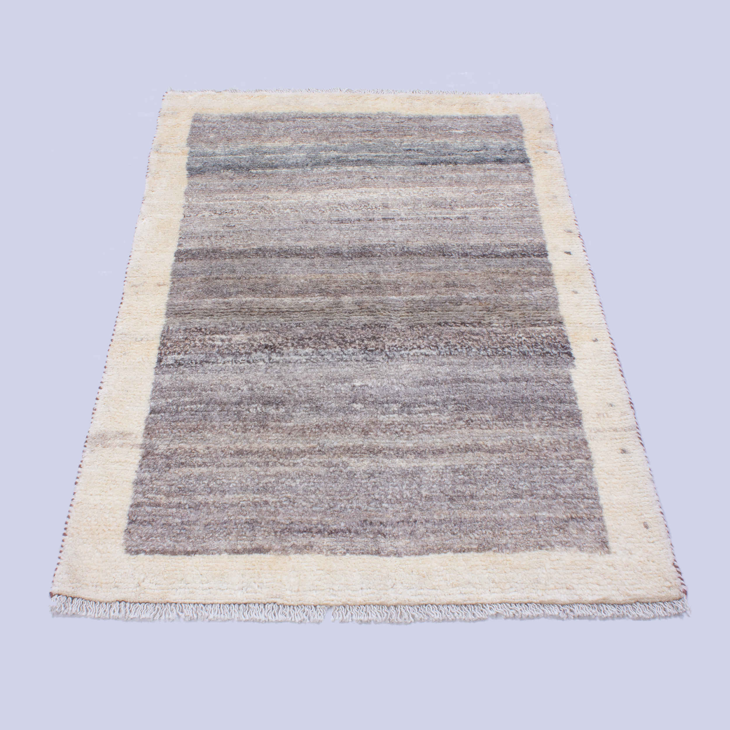 Price and Buy Genuine Persian Gabbeh Wool Rug Handwoven Bordered Brown - Image 3