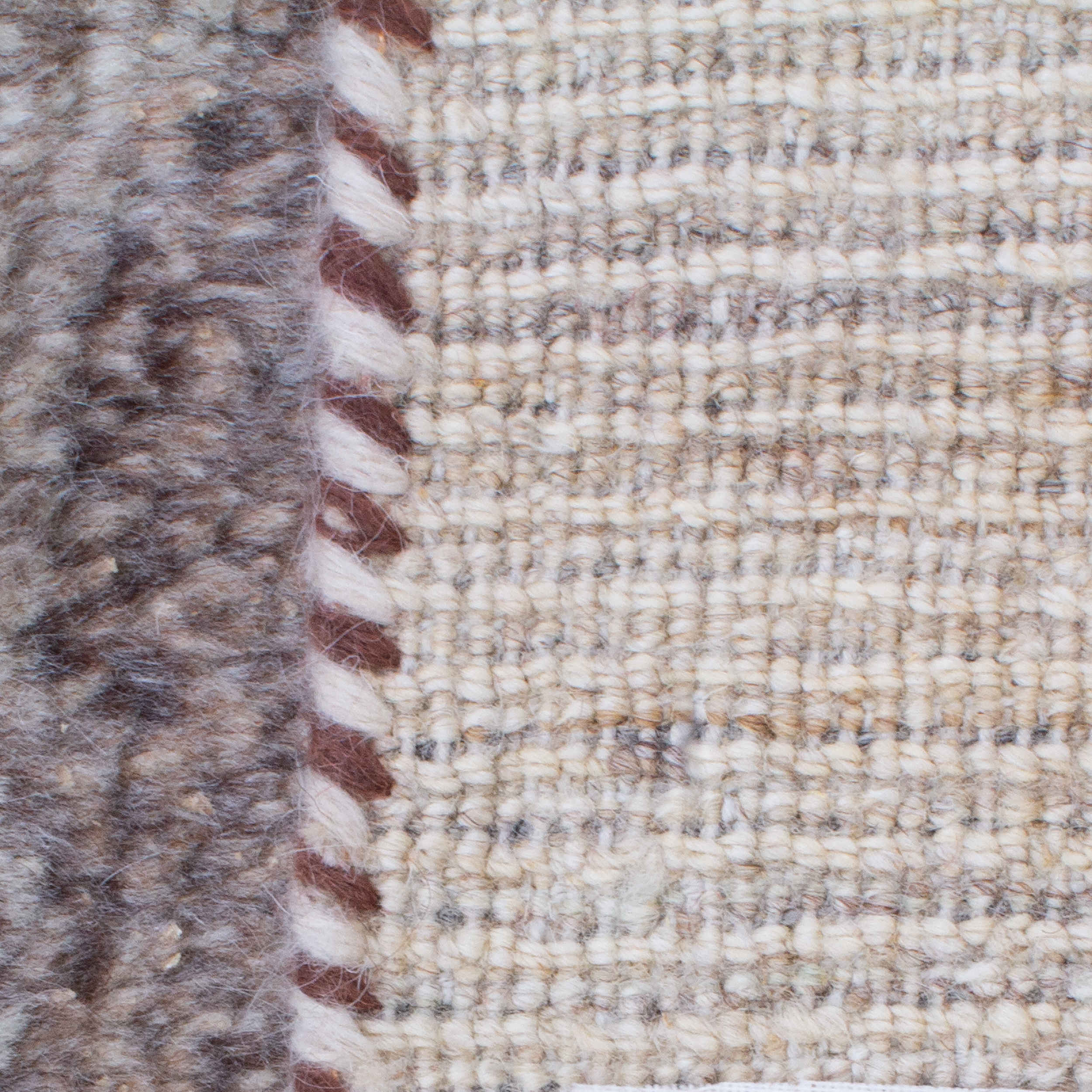 Price and Buy Genuine Persian Gabbeh Wool Rug Handwoven Bordered Brown - Image 6