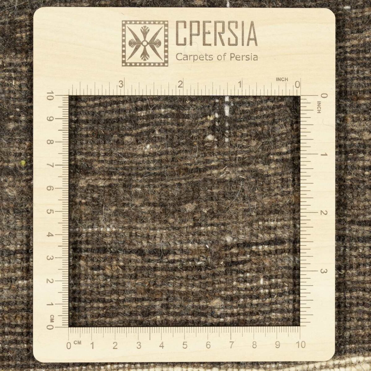 Price and Buy Genuine Persian Gabbeh Wool Rug Handwoven Cream & Brown - Image 7