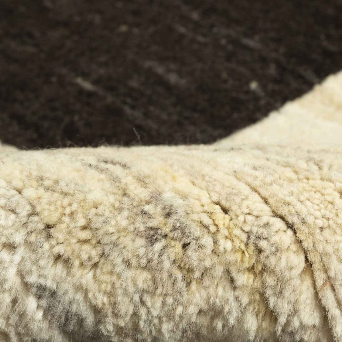 Price and Buy Genuine Persian Gabbeh Wool Rug Handwoven Cream & Brown - Image 9