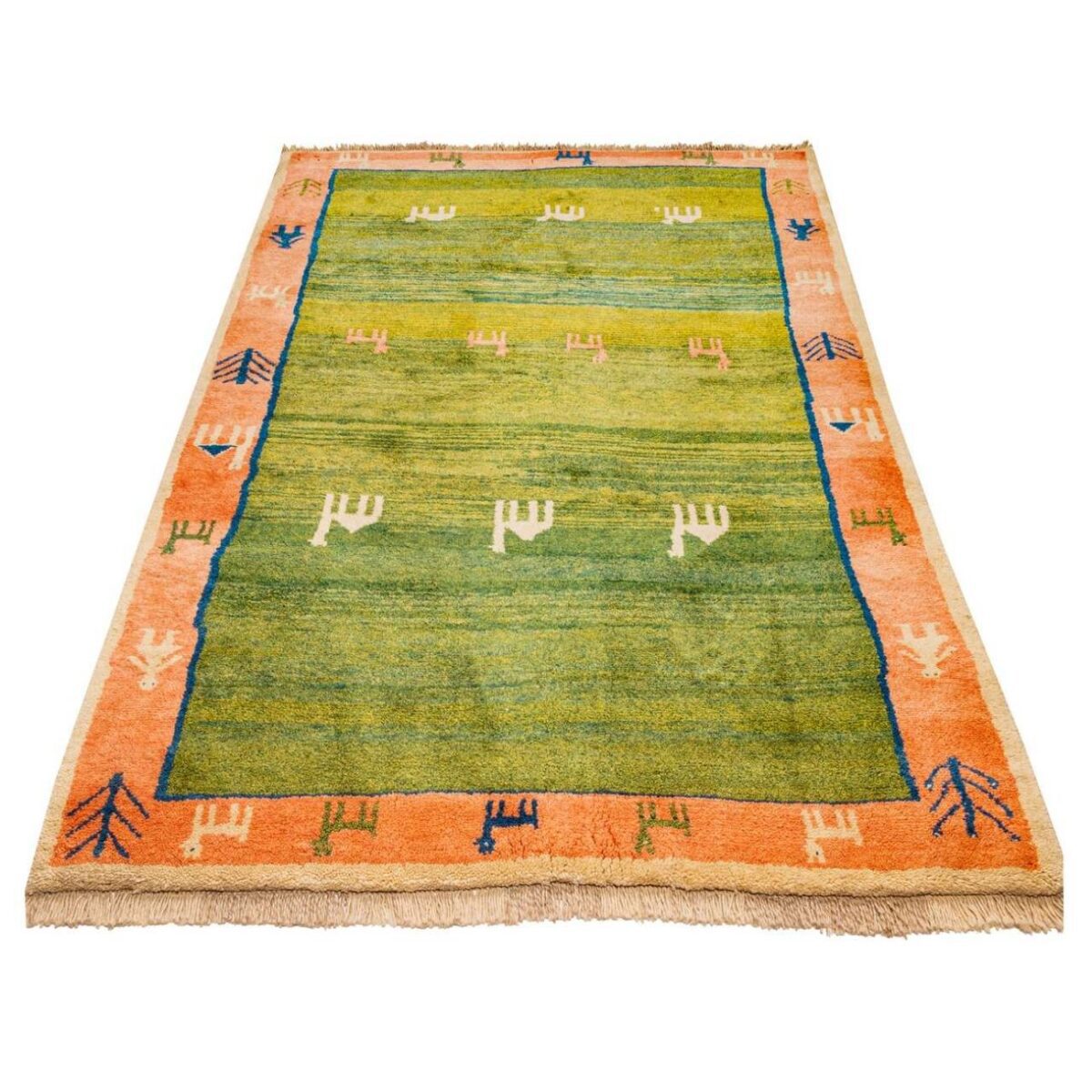 Price and Buy Genuine Persian Gabbeh Wool Rug Handwoven in Fars Geometric - Image 8