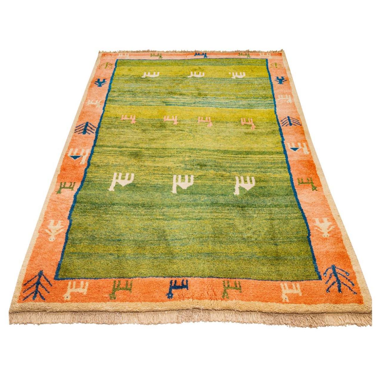 Price and Buy Genuine Persian Gabbeh Wool Rug Handwoven in Fars Geometric - Image 8