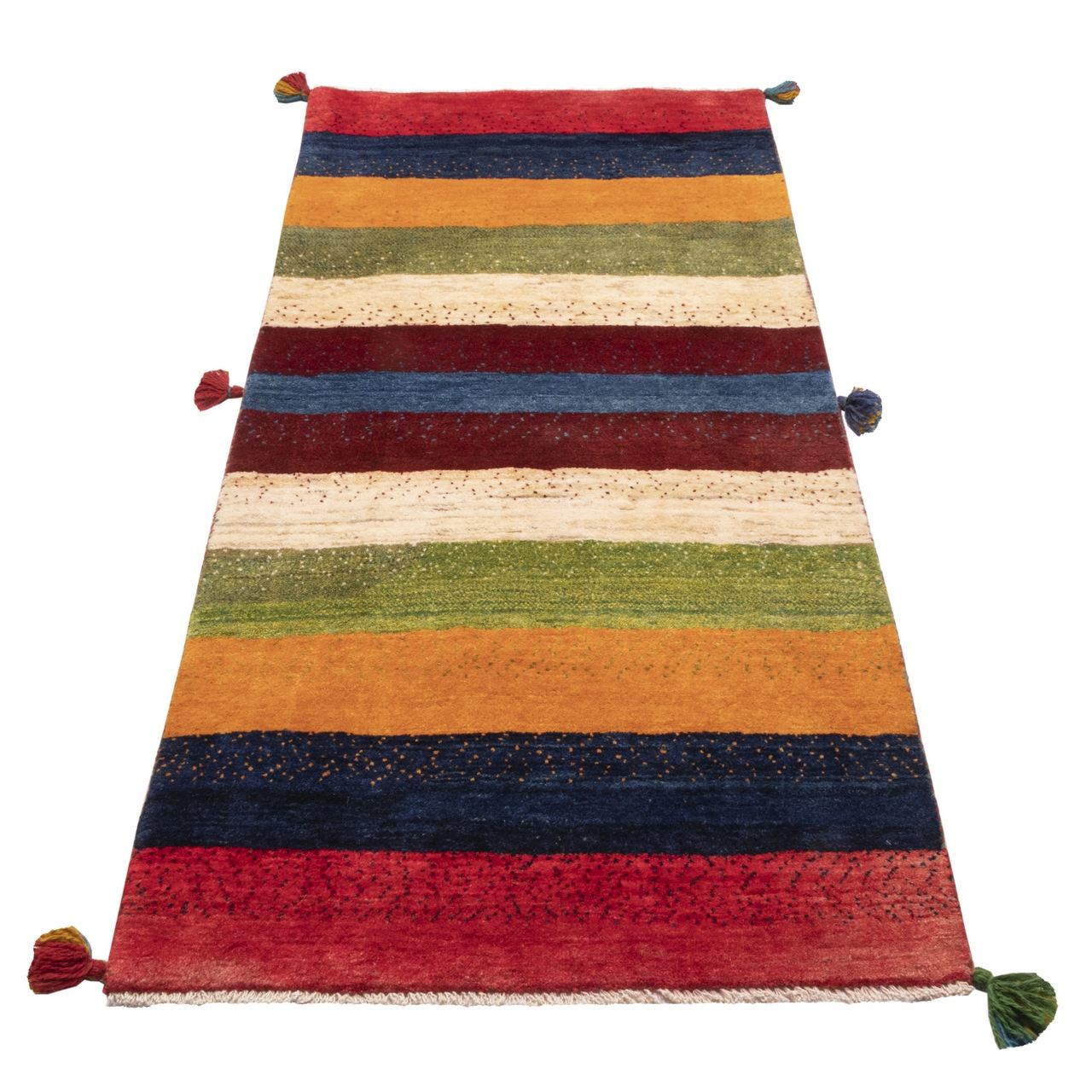 Price and Buy Genuine Persian Gabbeh Wool Rug Handwoven in Fars Striped - Image 7