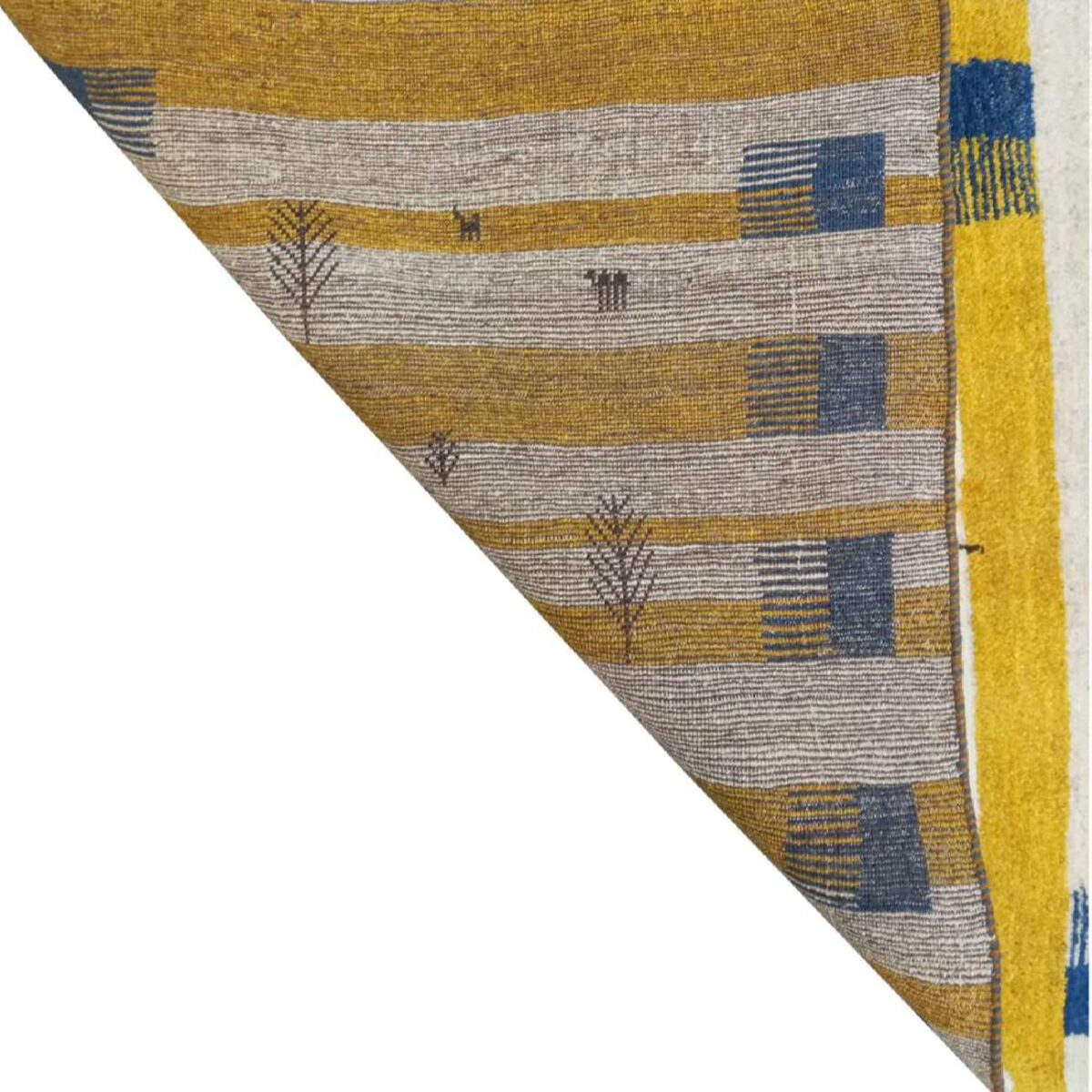 Price and Buy Genuine Persian Gabbeh Wool Rug Handwoven with Animal & Tree Motifs - Image 5