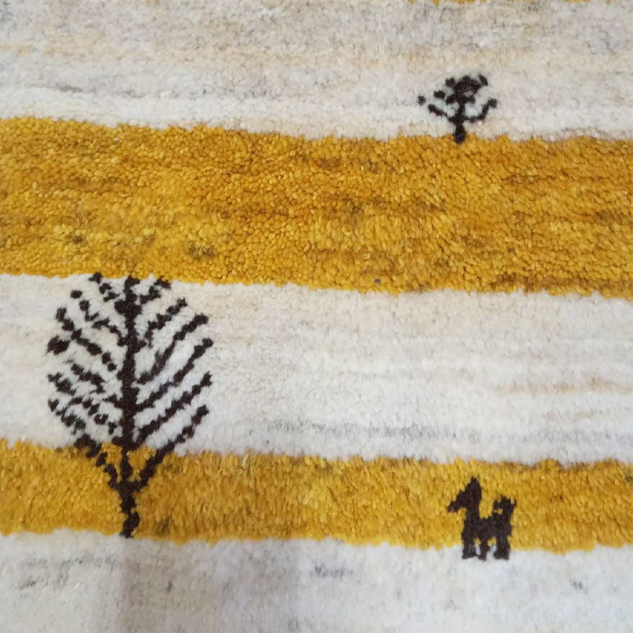 Price and Buy Genuine Persian Gabbeh Wool Rug Handwoven with Animal & Tree Motifs - Image 8