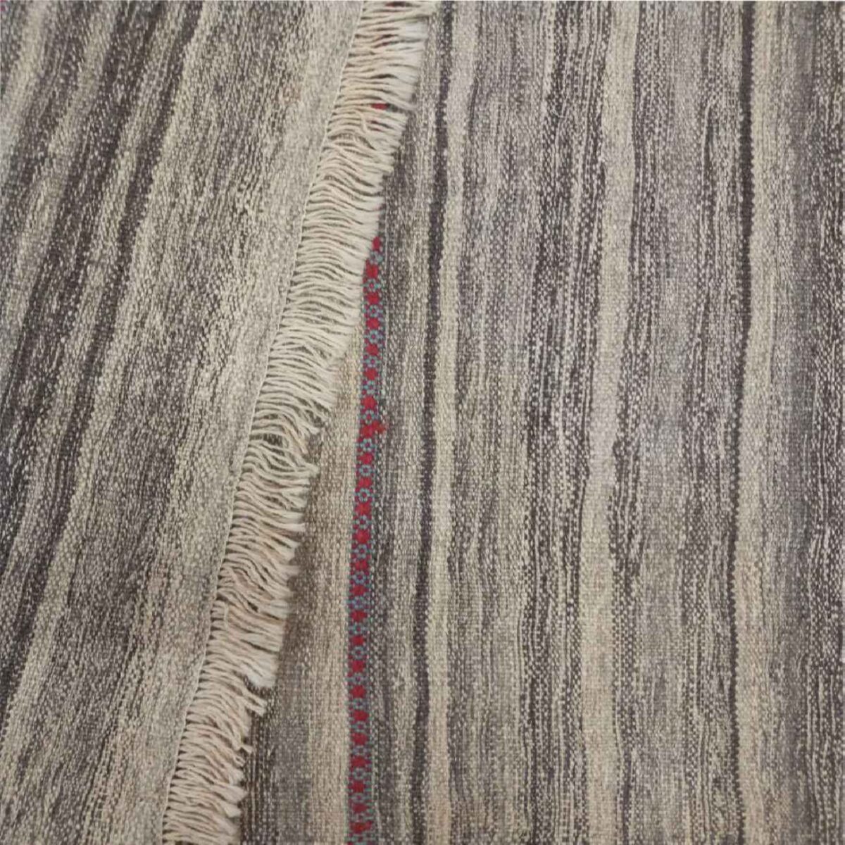 Price and Buy Genuine Persian Wool Kilim Rug Handwoven Striped Cream - Image 5