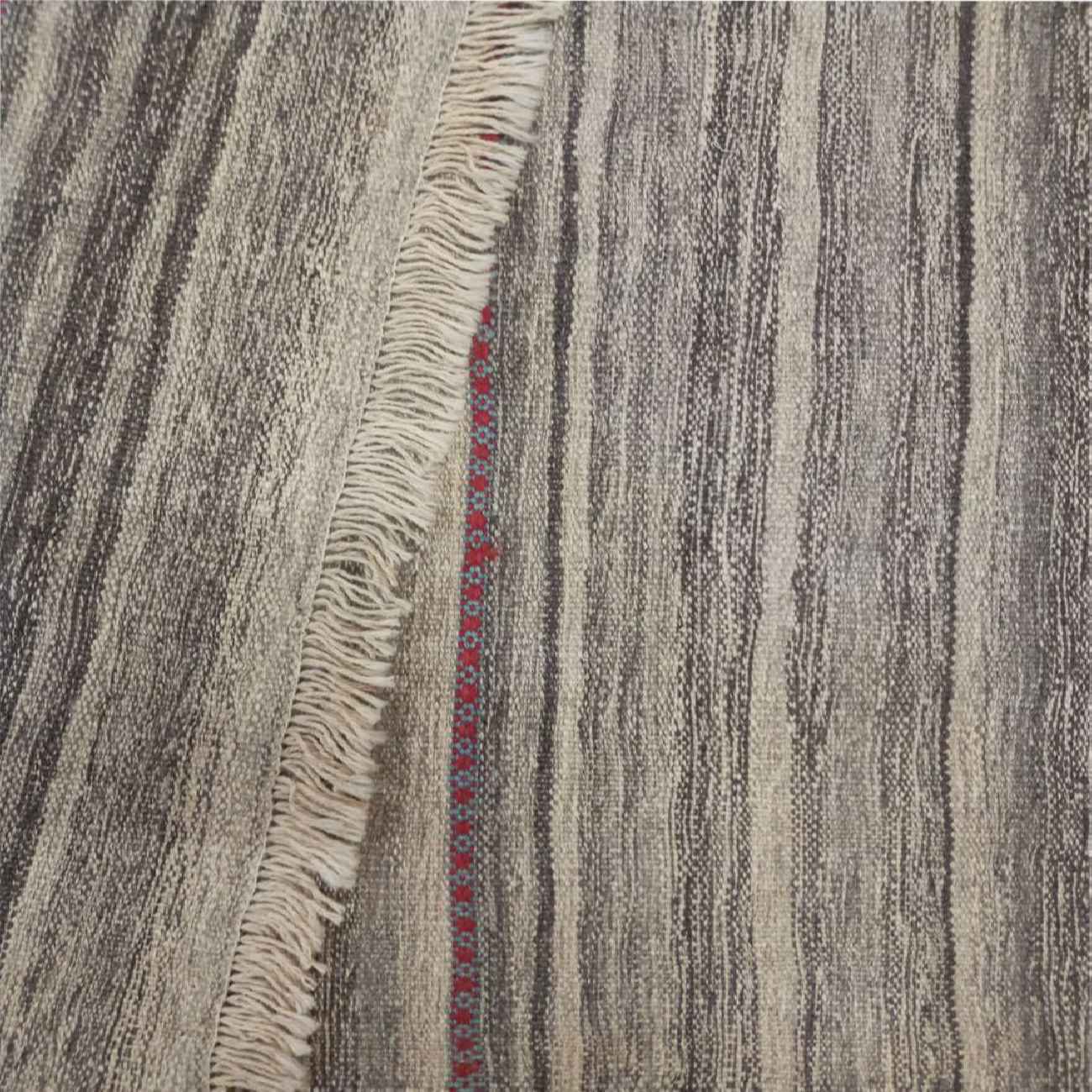 Price and Buy Genuine Persian Wool Kilim Rug Handwoven Striped Cream - Image 5