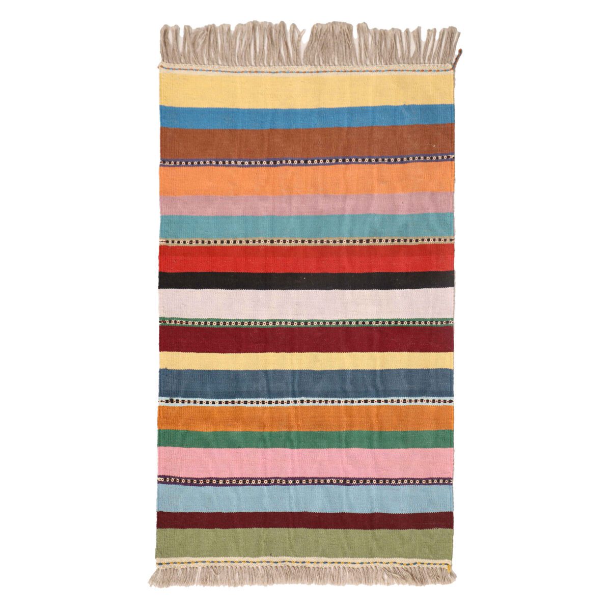 Price and Buy Genuine Persian Wool Kilim Rug Handwoven Striped
