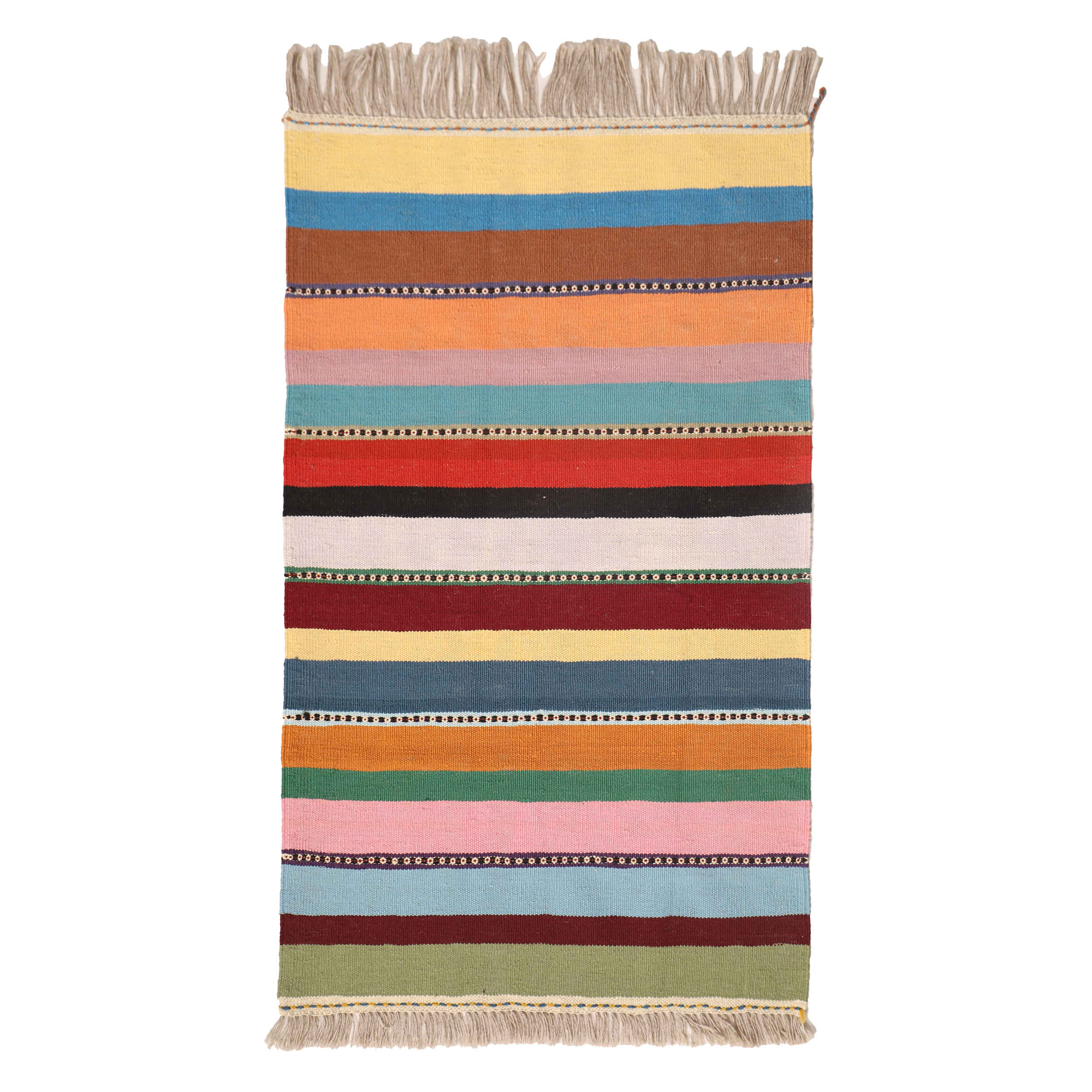 Price and Buy Genuine Persian Wool Kilim Rug Handwoven Striped
