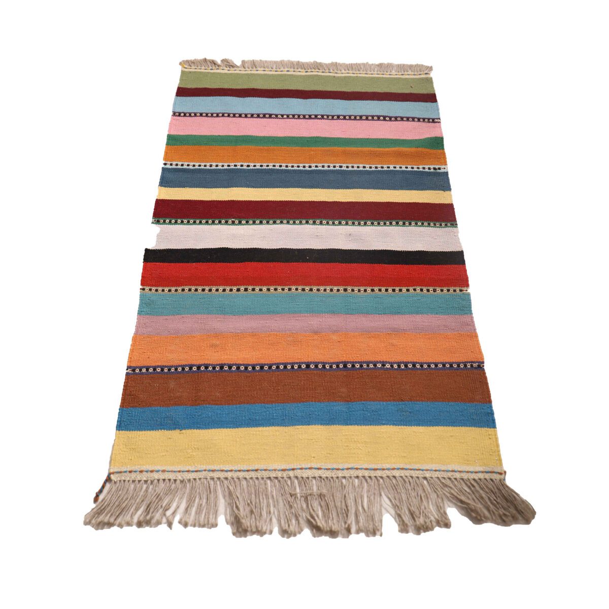 Price and Buy Genuine Persian Wool Kilim Rug Handwoven Striped - Image 6