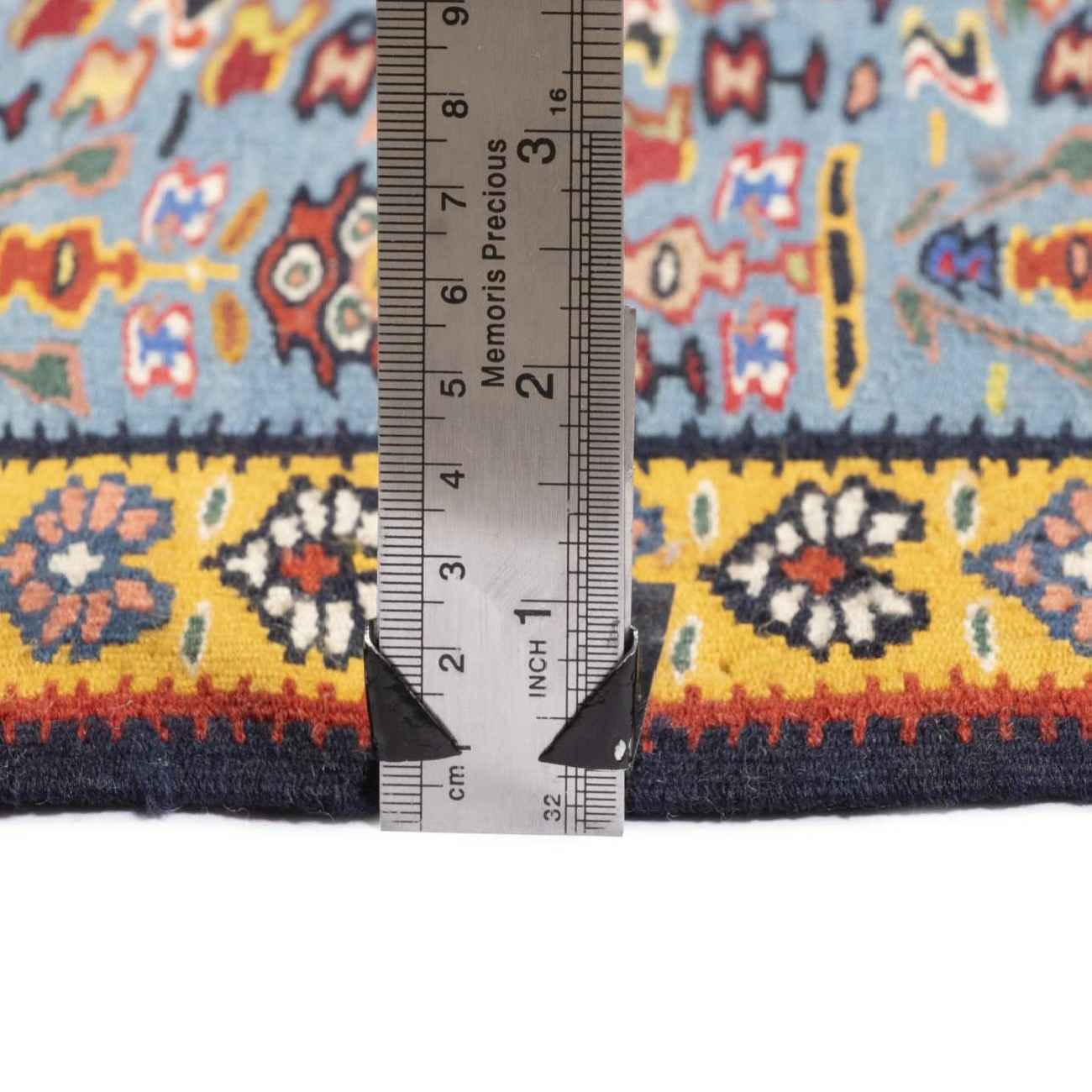 Price and Buy Genuine Persian Wool Kilim Runner Rug Handwoven in Sanandaj Blue - Image 3