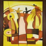 Price and Buy Geometric Cubist Oil Canvas – Bold and Expressive