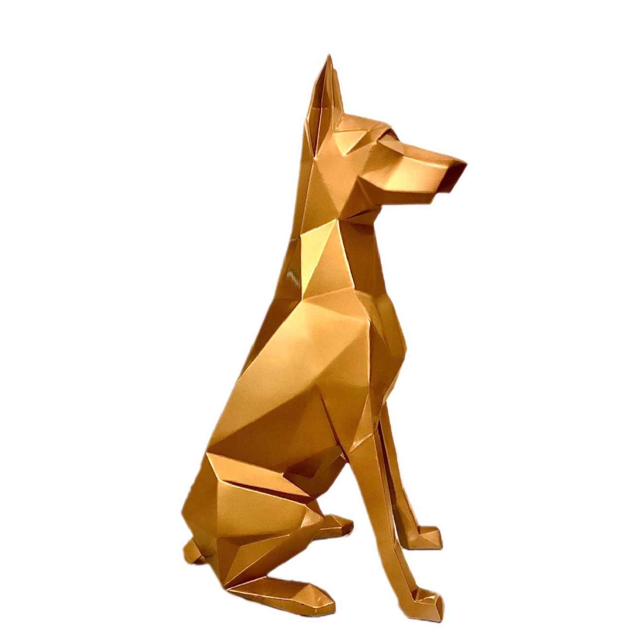 Price and Buy Geometric Doberman Cubism Figurine – Unique Handcrafted Sculpture - Image 3