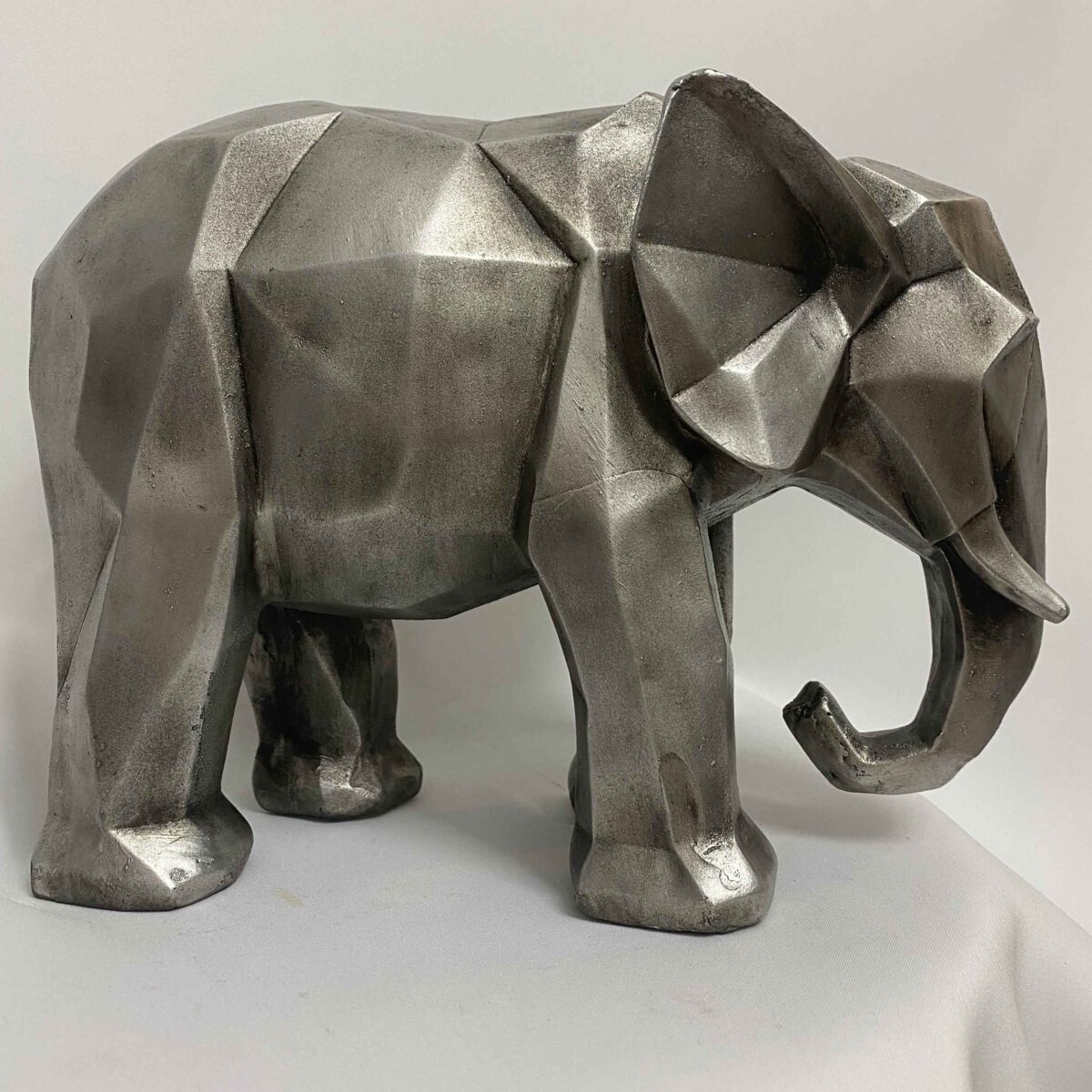 Price and Buy Geometric Elephant Figurine Animal Sculpture for Artisan - Image 3