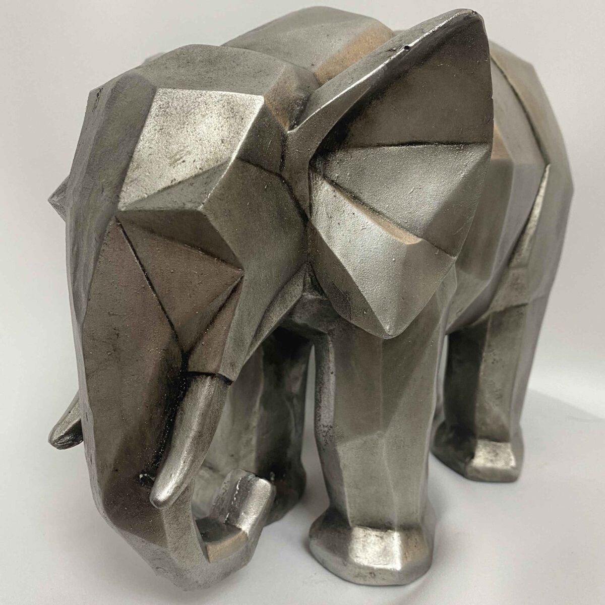 Price and Buy Geometric Elephant Figurine Animal Sculpture for Artisan - Image 4