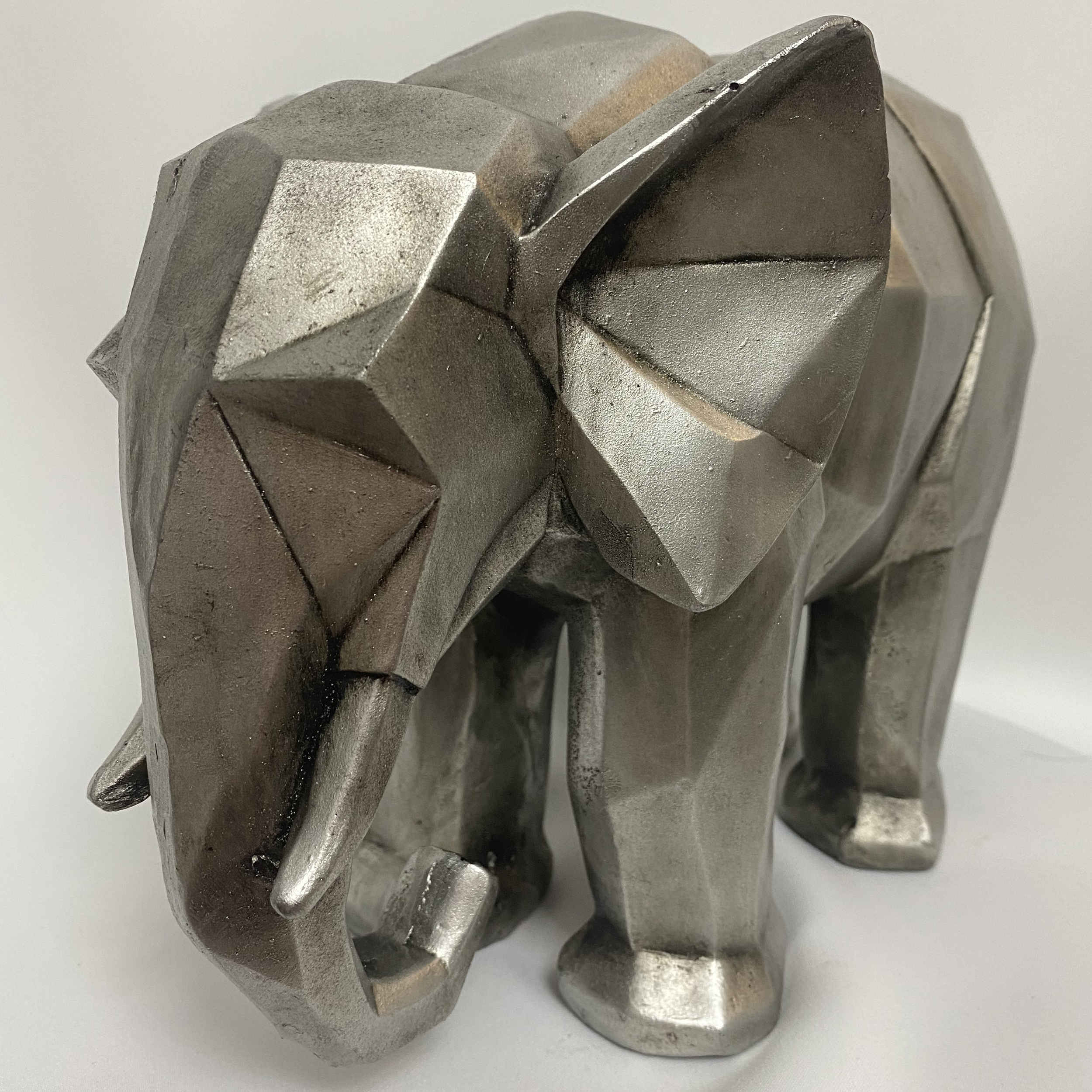 Price and Buy Geometric Elephant Figurine Animal Sculpture for Artisan - Image 4