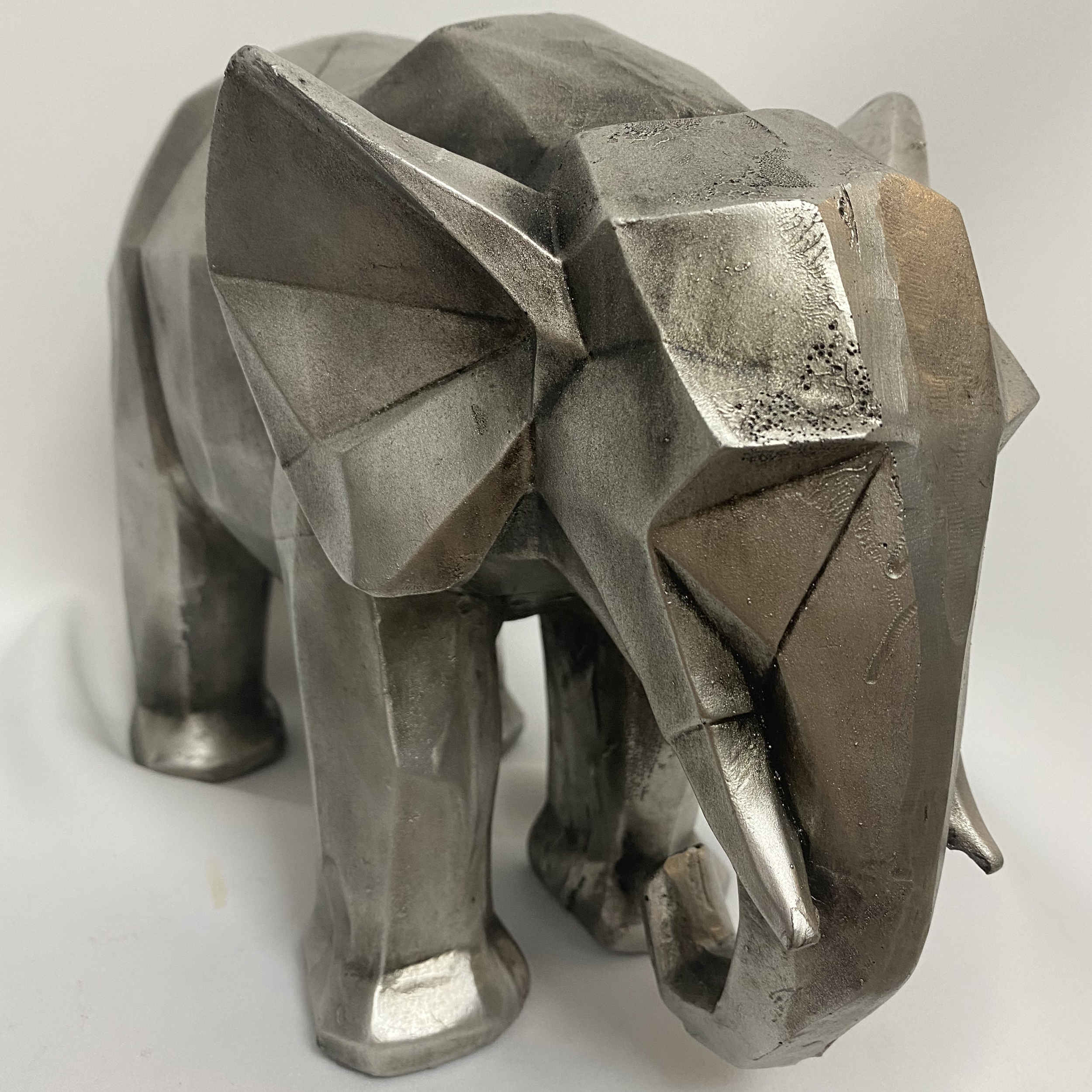 Price and Buy Geometric Elephant Figurine Animal Sculpture for Artisan - Image 5