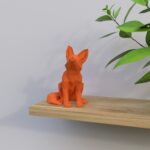 Price and Buy Geometric Fox Cubism Figurine – Handcrafted Modern Art - Image 3