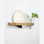 Price and Buy Geometric Mirror Key Hanging – Wood-Based Wall Organizer with a Modern Twist