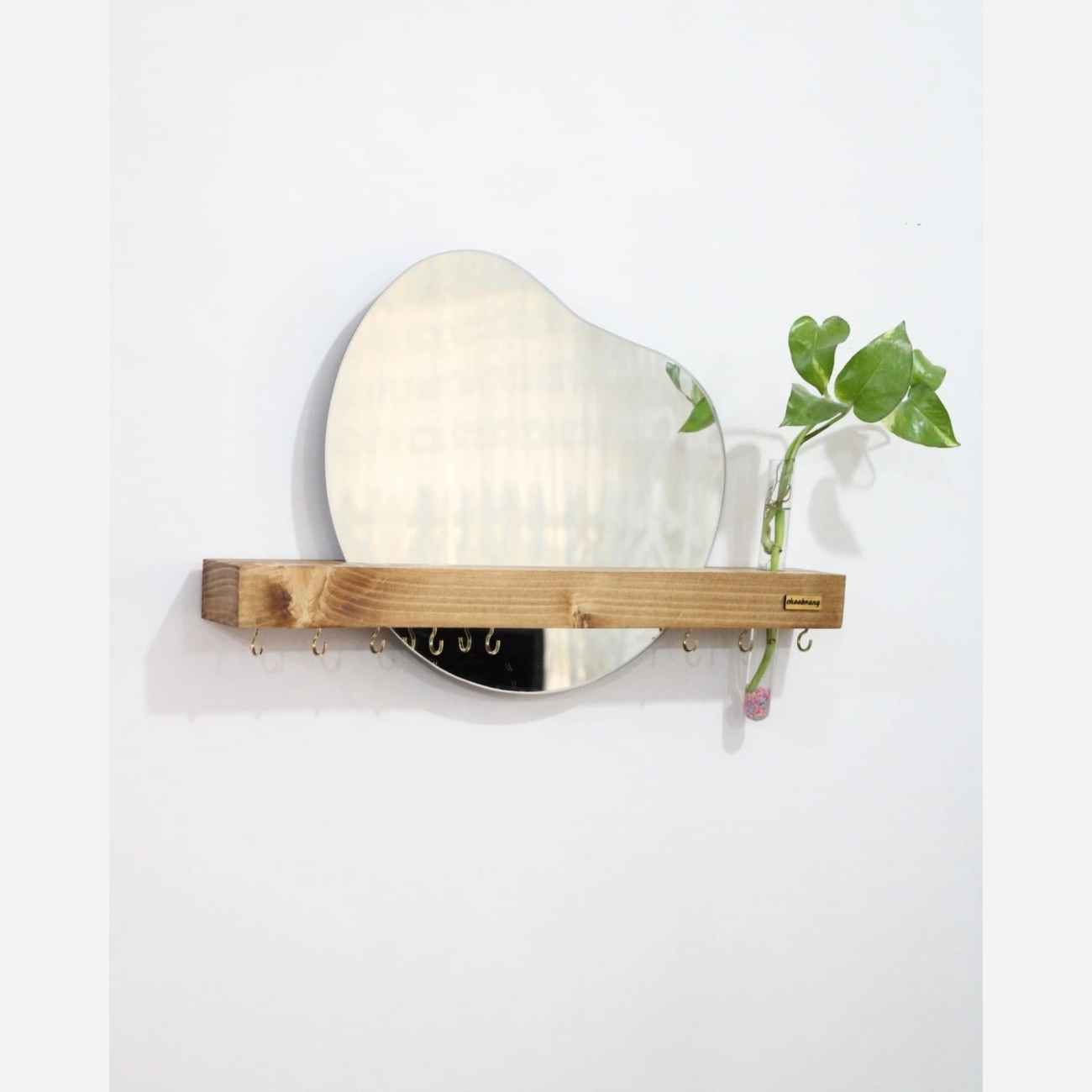 Price and Buy Geometric Mirror Key Hanging – Wood-Based Wall Organizer with a Modern Twist_6903314aa5d1c.jpeg Price and Buy Geometric Mirror Key Hanging – Wood-Based Wall Organizer with a Modern Twist - Image 1