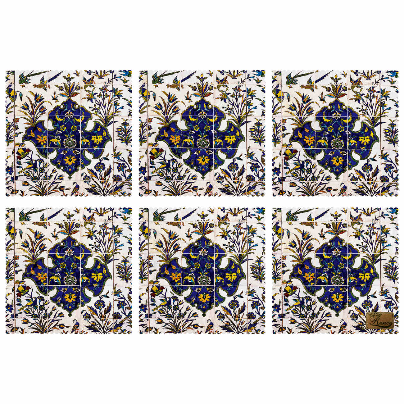 Price and Buy Geometric & Nature-Inspired Placemat – Bird & Flower Pattern (Set of 6)_690206f74d300.jpeg Price and Buy Geometric & Nature-Inspired Placemat – Bird & Flower Pattern (Set of 6) - Image 1