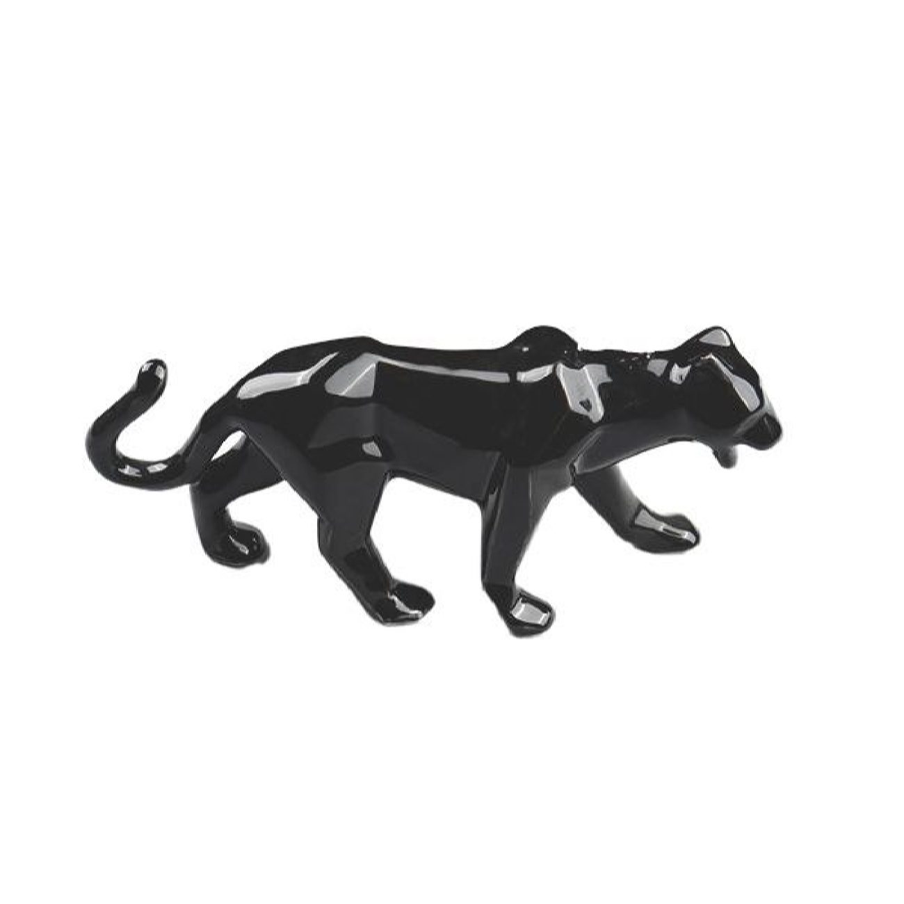 Price and Buy Geometric Tiger Cubism Figurine Golden – Modern Cubist Figure - Image 3