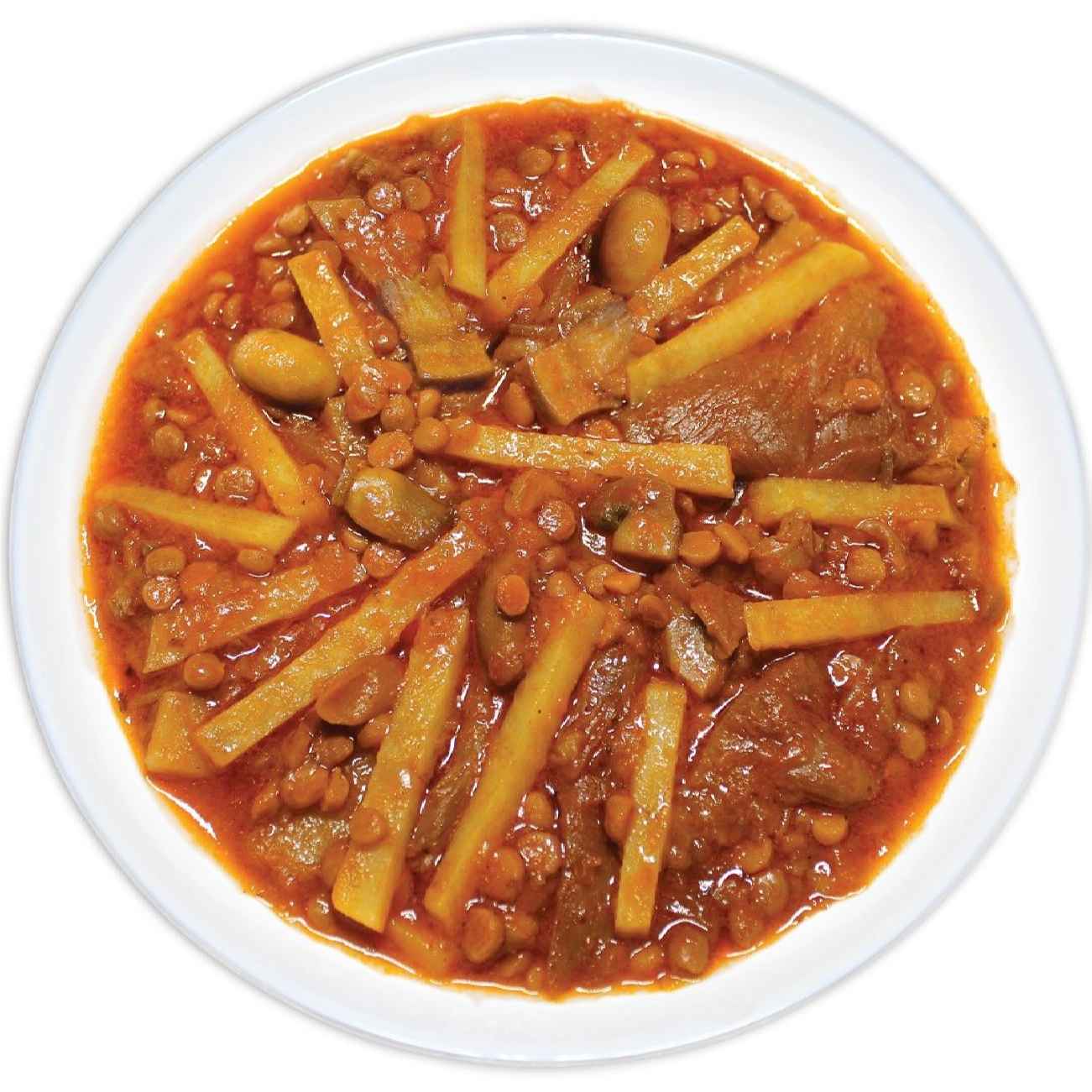 Price and Buy Gheyme bademjan Canned- eggplant, Yellow Split Pea, Mushroom, Fries 475gr (x8) - Image 3