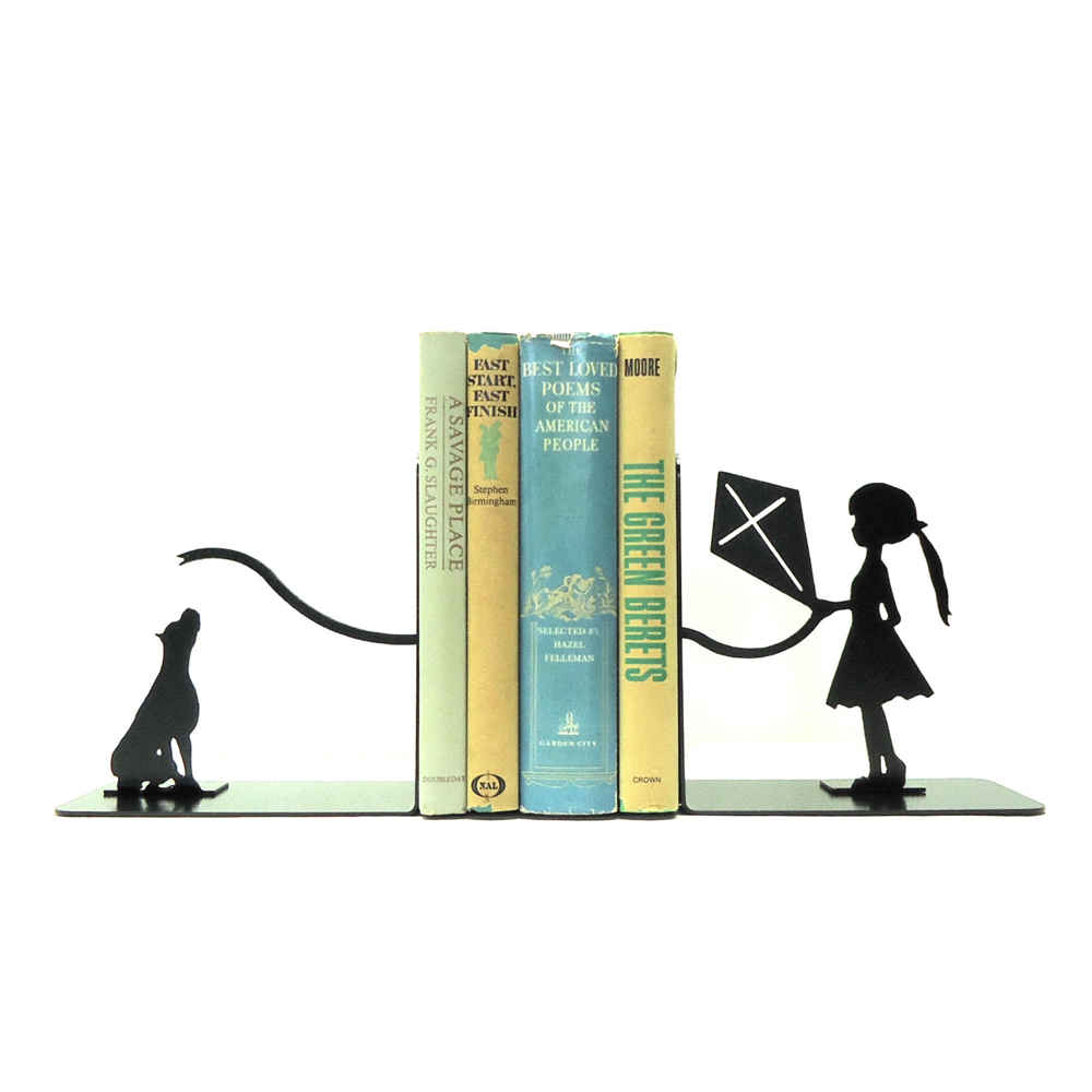 Price and Buy Girl & Dog Design Persian Metal Art Bookend – Suitable for Gift Ideas - Image 3