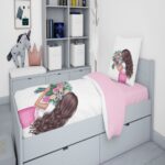 Price and Buy Girl-Themed Bedding Set for Kids – 5 Pieces