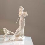 Price and Buy Girl with Harp Candle – Aesthetic Gift for Music Lovers - Image 3