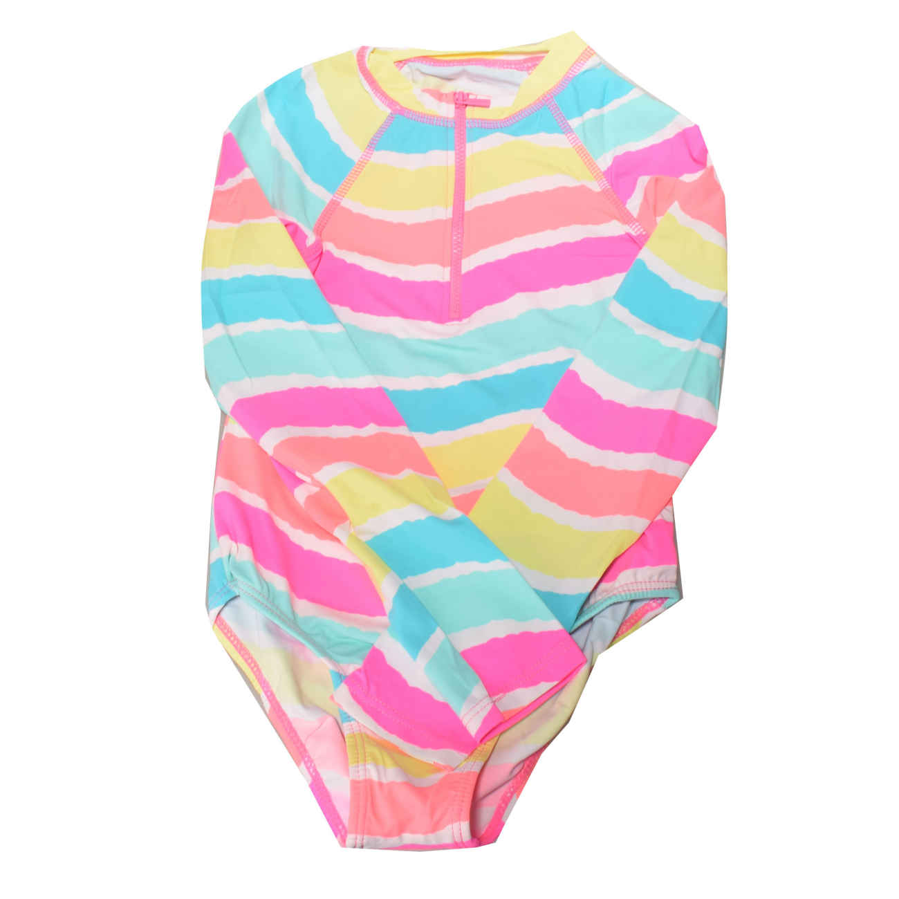 Price and Buy Girls’ Long-Sleeve Rainbow Swimsuit – Perfect for Sunny Days - Image 4