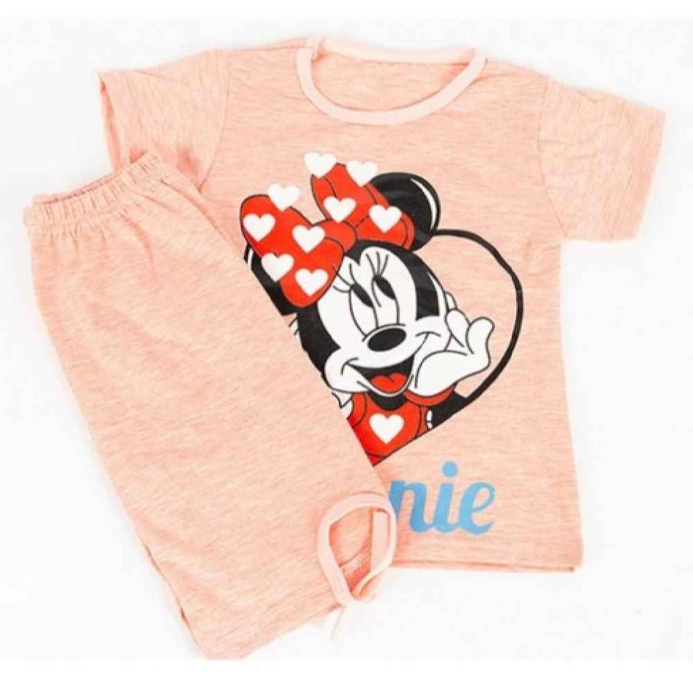 Price and Buy Girl’s T-Shirt & Shorts Set with Minnie Mouse Design_68fec1e1d522e.jpeg Price and Buy Girl’s T-Shirt & Shorts Set with Minnie Mouse Design - Image 1