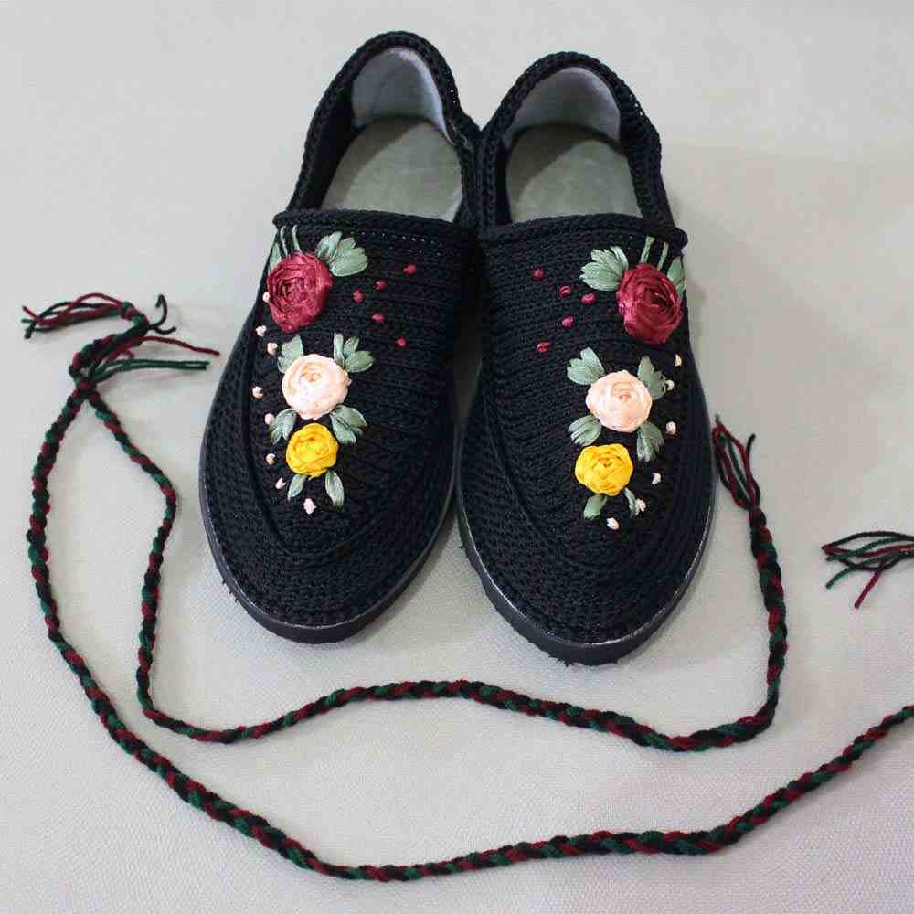 Price and Buy Giveh Shoes – Persian Handcrafted Breathable Footwear Flower Model - Image 3