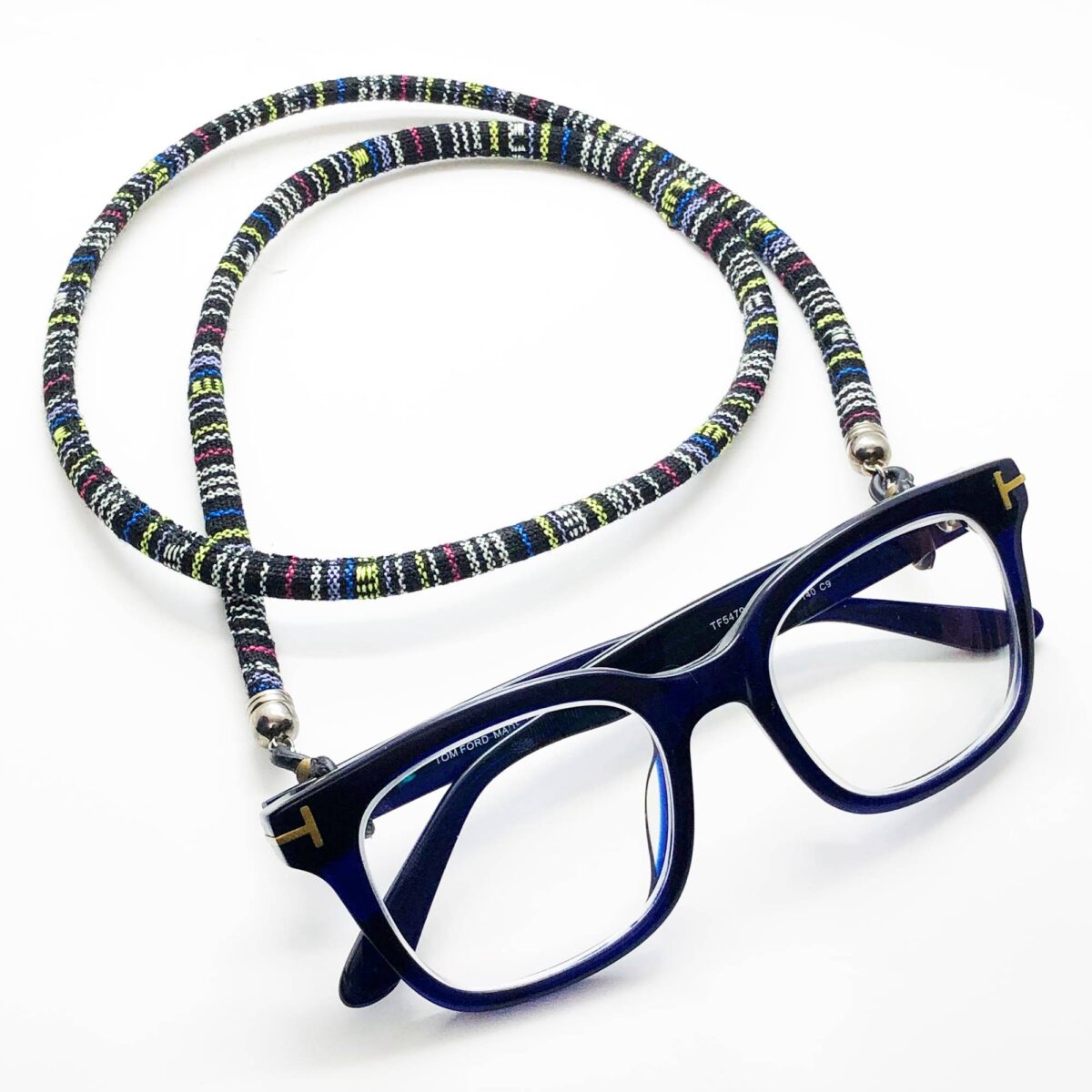 Price and Buy Glasses Strap – Black Striped Design - Image 4