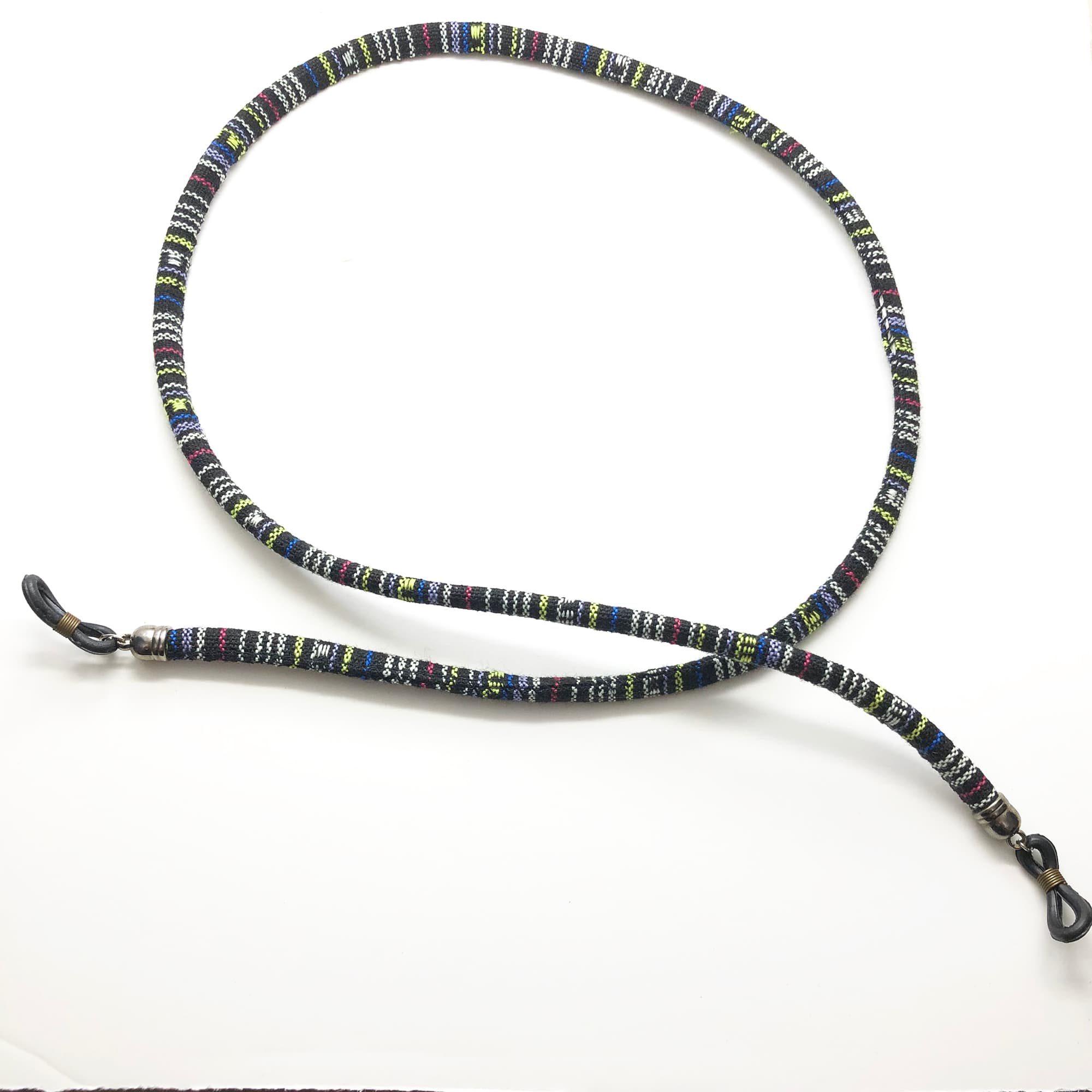 Price and Buy Glasses Strap – Black Striped Design - Image 5