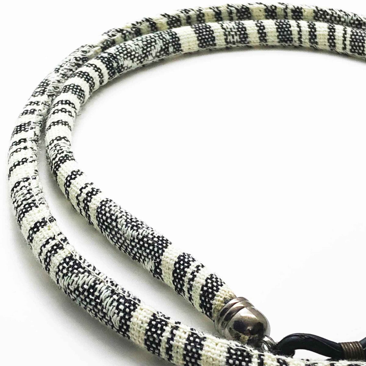 Price and Buy Glasses Strap – Black & White Traditional Design - Image 5