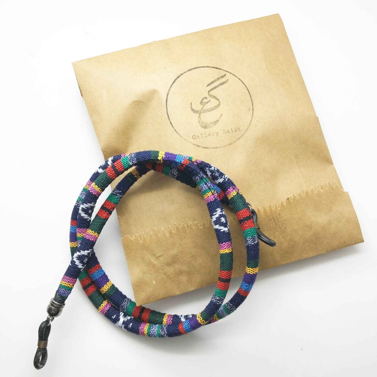Price and Buy Glasses Strap – Blue Striped Traditional Design - Image 5
