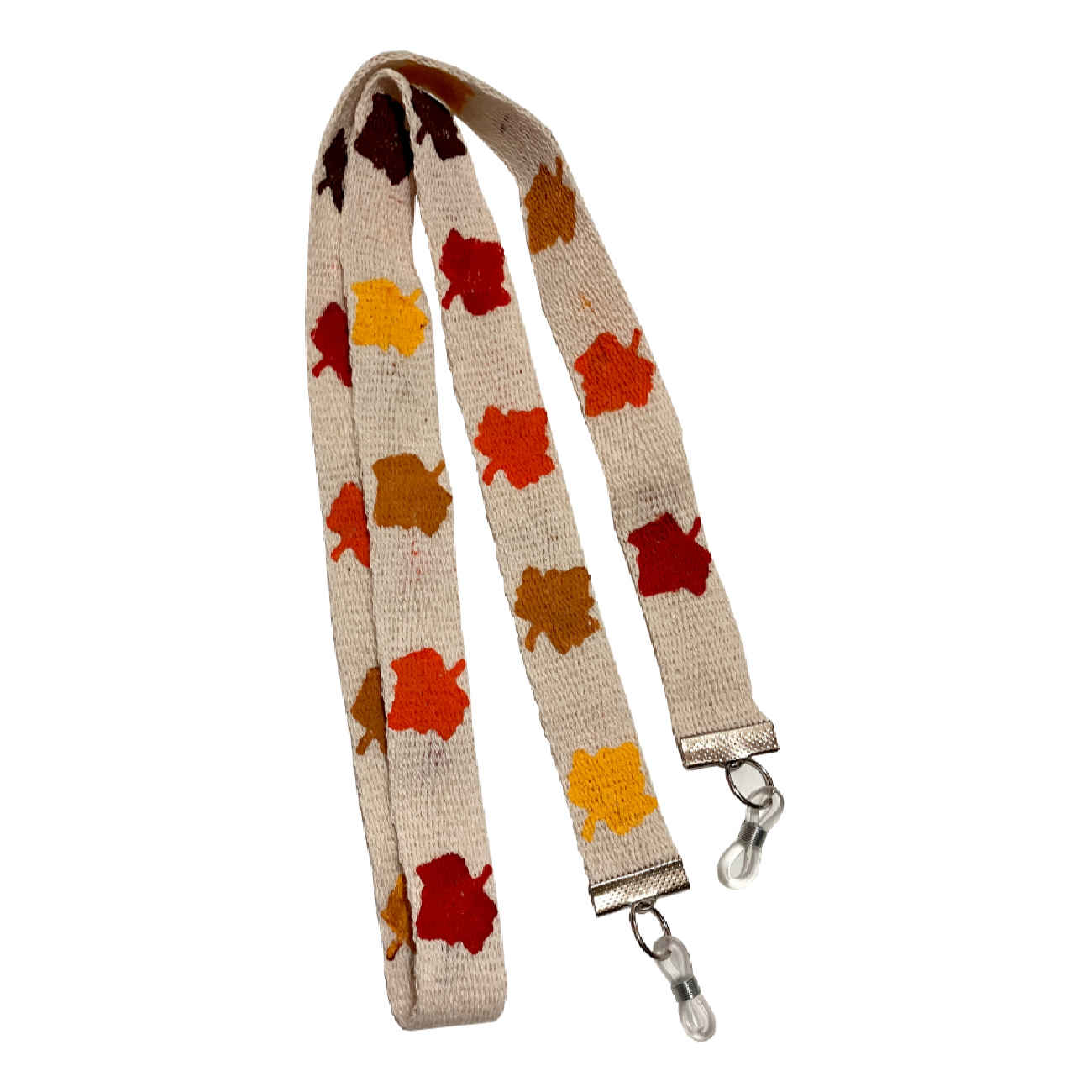 Price and Buy Glasses Strap – Fall Leaves Cream Design - Image 3