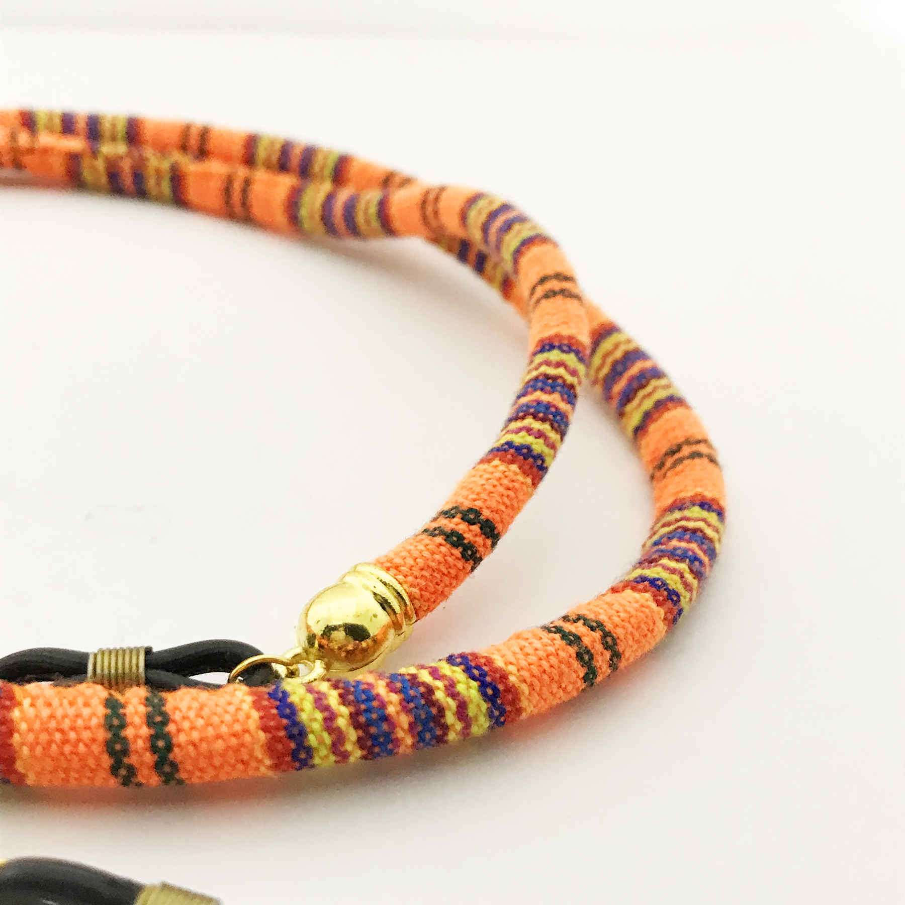 Price and Buy Glasses Strap – Orange Traditional Design - Image 4