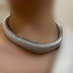 Price and Buy Gold-Plated Choker Necklace with Flexible Spring Design – Minimalist & Elegant Perfect for Party - Image 3