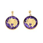 Price and Buy Gold Plated Drop Earrings Handcrafted Elephant Design