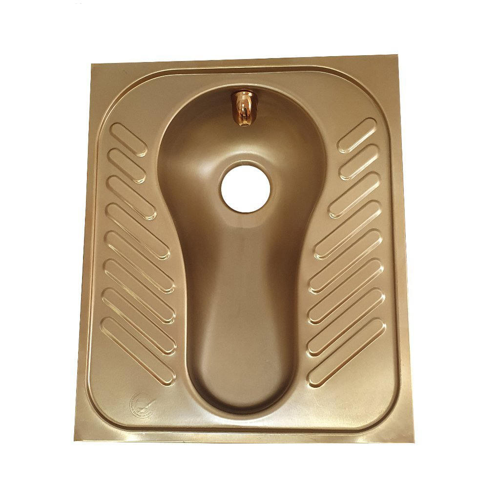 Price and Buy Golden Stainless Steel Squat Toilet Pan – Luxury Squatting Pan_68f7916102eff.jpeg Price and Buy Golden Stainless Steel Squat Toilet Pan – Luxury Squatting Pan - Image 1