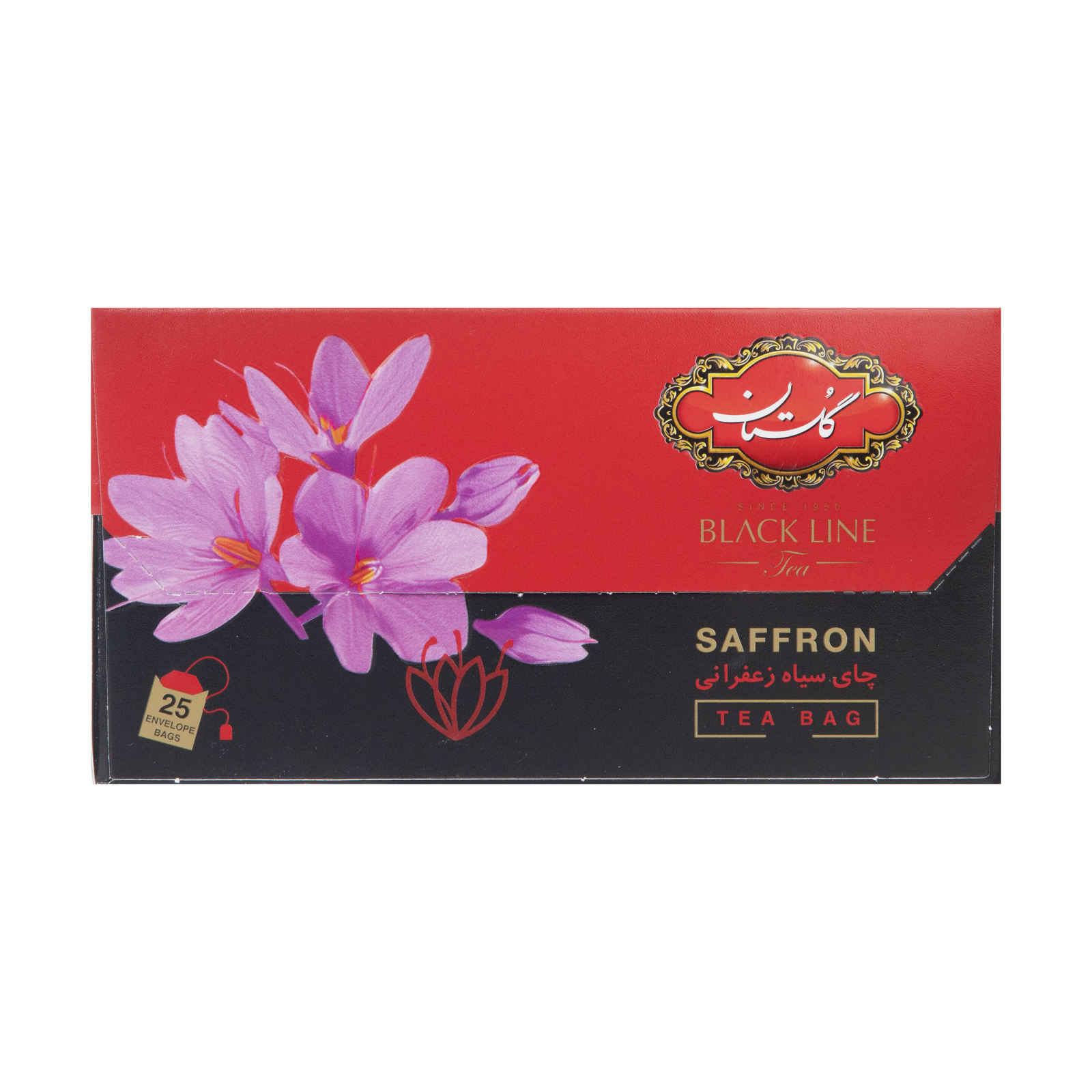 Price and Buy Golestan Saffron Flavored Black Tea (Pack of 8)