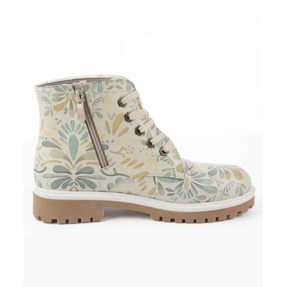 Price and Buy Graffiti Print Ankle Boot for Women – Floral Pattern - Image 3